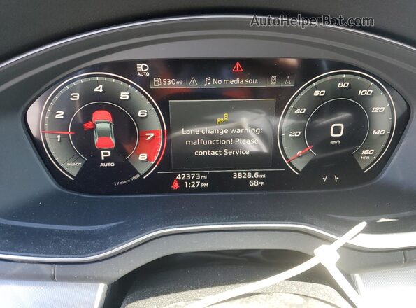 WA1FAAFYXM2054839 2021 AUDI Q5 Синий Вид щитка приборов