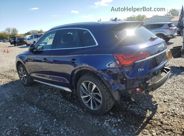 WA1FAAFYXM2054839 2021 AUDI Q5 Синий Задняя левая четверть