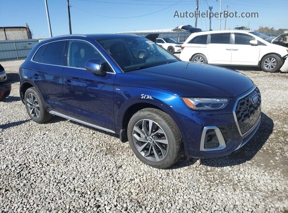 WA1FAAFYXM2054839 2021 AUDI Q5 Синий Передняя правая четверть