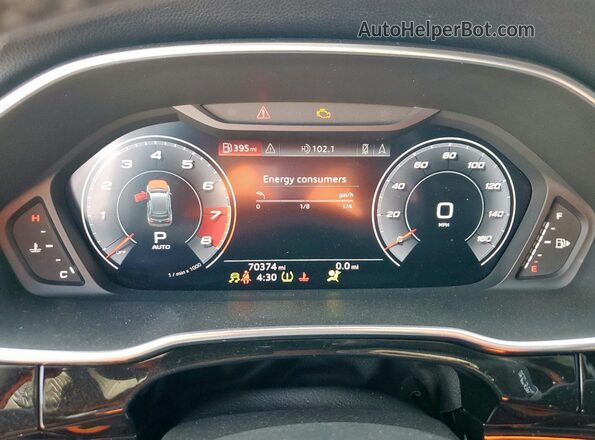 WA1FECF39L1048118 2020 AUDI Q3 White Widok zestawu wskaźników
