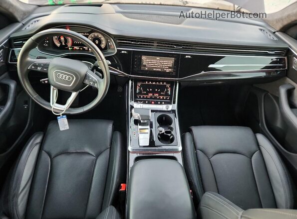 WA1FVAF13LD020347 2020 AUDI Q8 Burgundy Առջևի վահանակի տեսք