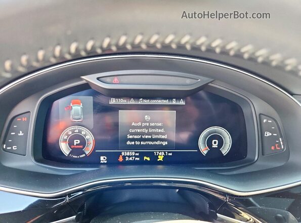 WA1FVAF14KD039567 2019 AUDI Q8 Gray Vista del cuadro de instrumentos