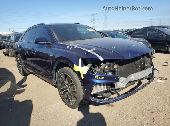 WA1FVAF16KD018428 2019 AUDI Q8 Blue Передня права чверть