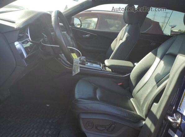 WA1FVAF16KD018428 2019 AUDI Q8 Blue Вид салону спереду