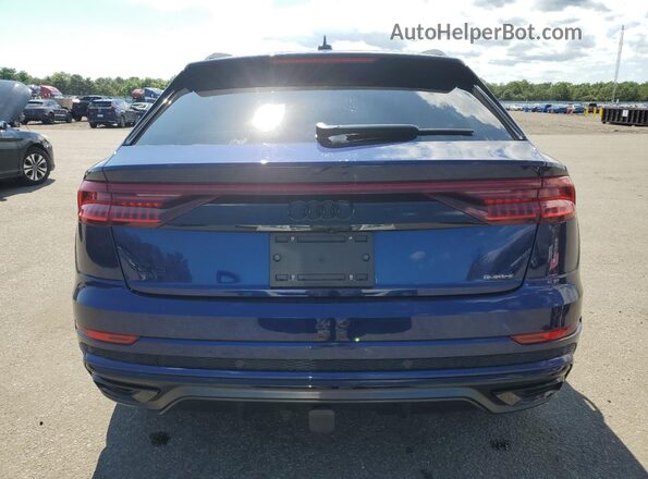 WA1FVAF16MD035748 2021 AUDI Q8 Blue Rear view