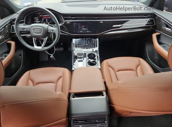 WA1FVBF10PD051745 2023 AUDI Q8 Blue Dashboard view