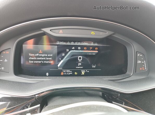 WA1FVBF10PD051745 2023 AUDI Q8 Blue Instrument cluster view