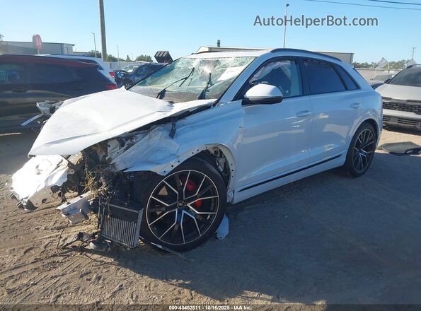 WA1FVBF15ND034257 2022 AUDI Q8 White წინა მარცხენა ხედი სამი მეოთხედიდან