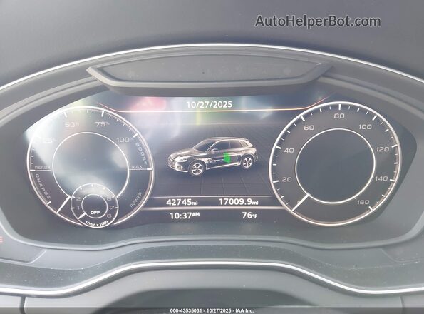 WA1G2AFY7L2100725 2020 AUDI Q5 Black Widok tylnych siedzeń
