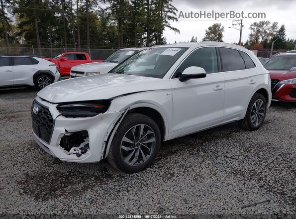 WA1GAAFY6P2076572 2023 AUDI Q5 White წინა მარცხენა ხედი სამი მეოთხედიდან