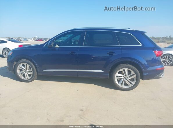 WA1LJAF70MD027972 2021 AUDI Q7 Blue Սալոնի 360 աստիճան տեսք