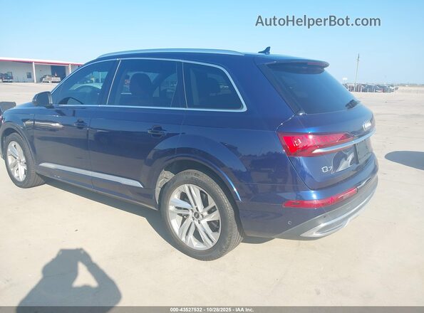 WA1LJAF70MD027972 2021 AUDI Q7 Blue Հետևի ձախ