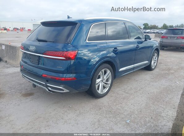 WA1LJAF79MD013147 2021 AUDI Q7 Blue Trasero derecho