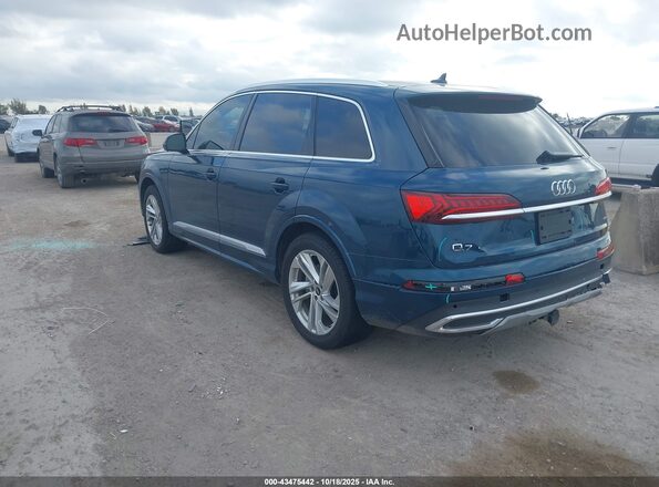 WA1LJAF79MD013147 2021 AUDI Q7 Blue Trasero izquierdo