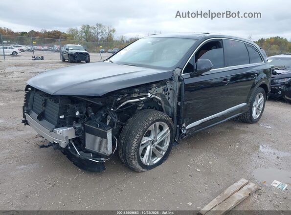WA1LXAF72MD034534 2021 AUDI Q7 Black წინა მარცხენა ხედი სამი მეოთხედიდან
