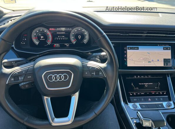 WA1LXAF73MD027155 2021 AUDI Q7 Black წინა სალონის ხედი