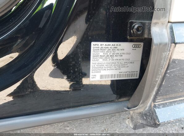 WA1LXAF74LD009133 2020 AUDI Q7 Black Engine compartment view