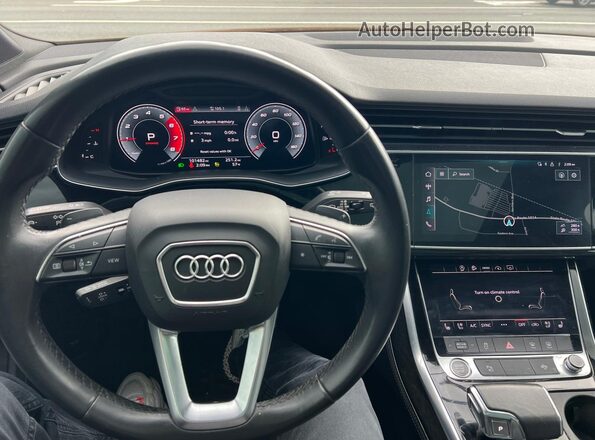 WA1LXAF76MD030700 2021 AUDI Q7 Black Widok wnętrza z przodu