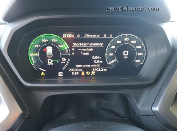 WA1M2BFZ2PP053534 2023 AUDI Q4 Black Вид щитка приладів