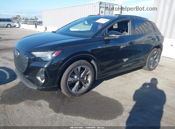 WA1MUBFZ3RP045519 2024 AUDI Q4 Black Առջևի ձախ երեք քառորդ տեսարան