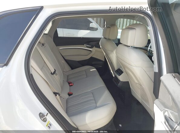 WA1VAAGE8MB038896 2021 AUDI E-TRON White Vista de la etiqueta del VIN