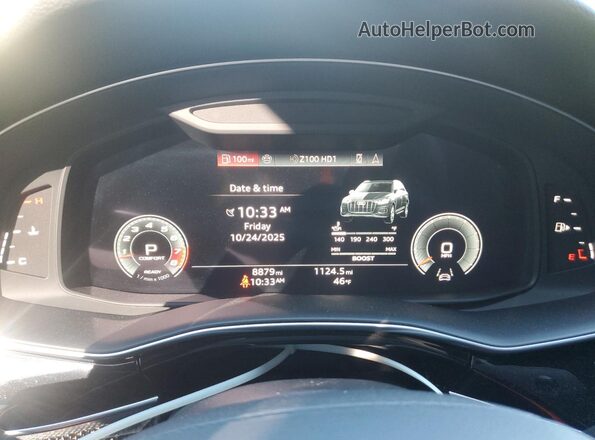 WA1VWBF70PD004860 2023 AUDI SQ7 White Widok zestawu wskaźników