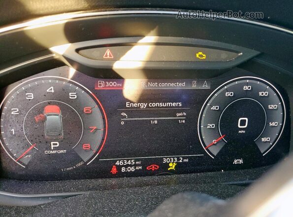 WA1VXAF75LD004399 2020 AUDI Q7 Teal Вид щитка приладів