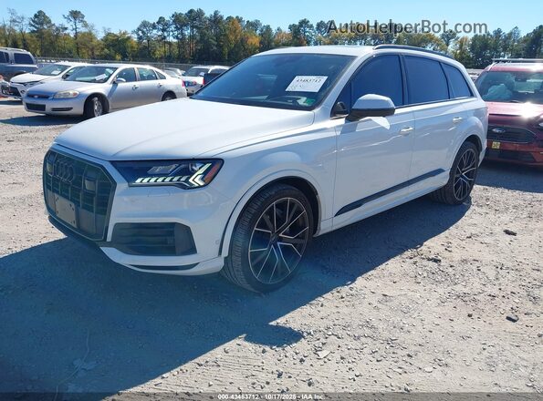 WA1VXAF75LD013037 2020 AUDI Q7 Белый Передняя левая четверть