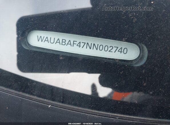 WAUABAF47NN002740 2022 AUDI OTHER Black 
