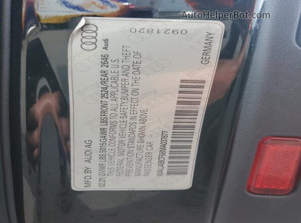 WAUABCF58MA037877 2021 AUDI OTHER Black Շարժիչի բաժամունքի տեսք