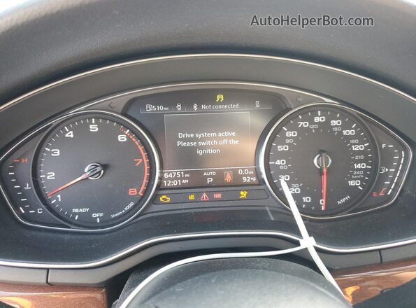 WAUANCF59LA007583 2020 AUDI OTHER White Widok zestawu wskaźników