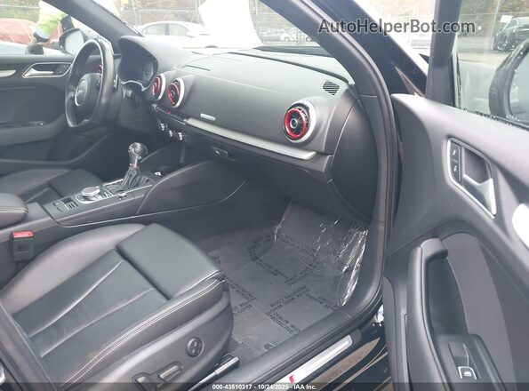 WAUB1GFF4G1096405 2016 AUDI S3 Black Вид салону спереду