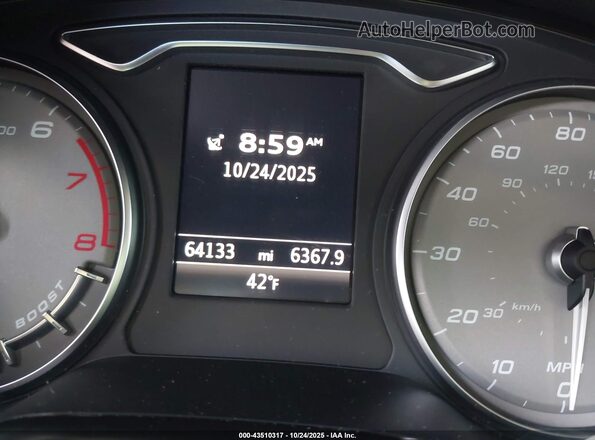WAUB1GFF4G1096405 2016 AUDI S3 Black Вид задніх сидінь