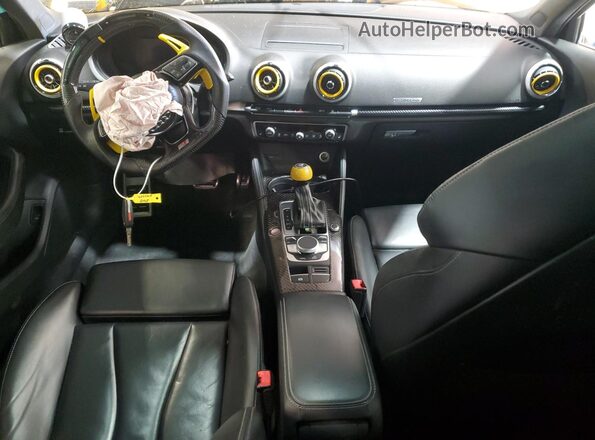 WAUB1GFF8H1039822 2017 AUDI S3 Желтый Вид панели приборов