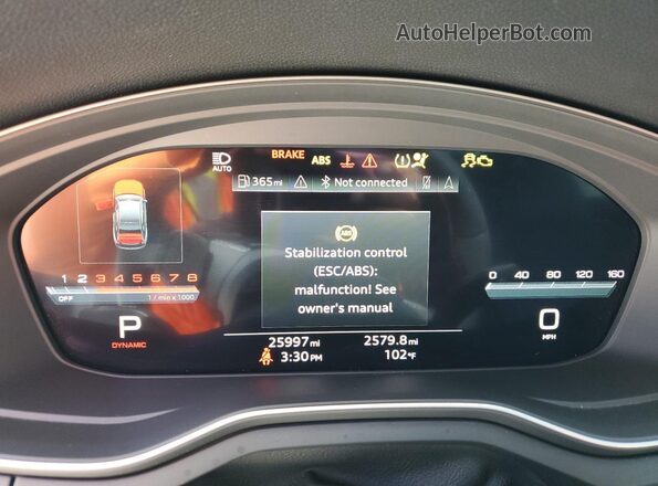 WAUB4AF47PA018199 2023 AUDI S4 Black Вид щитка приладів