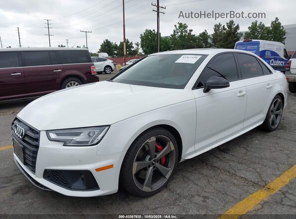 WAUB4BF42KA060455 2019 AUDI S4 White Առջևի ձախ երեք քառորդ տեսարան