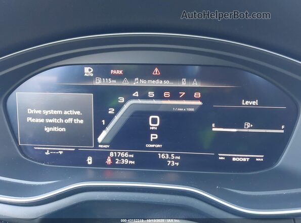 WAUB4CF50LA011688 2020 AUDI S5 Gray უკანა სავარძლების ხედი