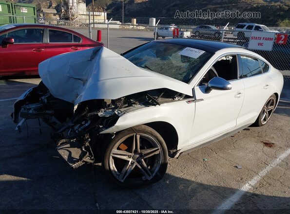 WAUB4CF54KA016729 2019 AUDI S5 White წინა მარცხენა ხედი სამი მეოთხედიდან