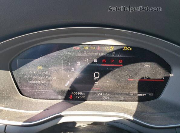 WAUB4CF54LA017171 2020 AUDI S5 Black Вид щитка приладів