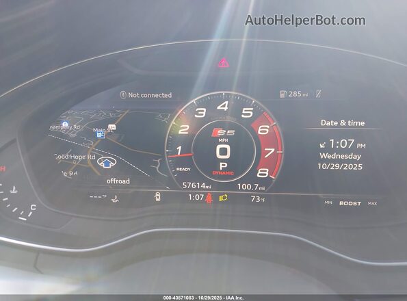 WAUB4CF56KA057489 2019 AUDI S5 Black უკანა სავარძლების ხედი