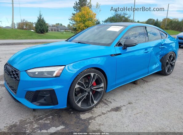 WAUB4DF5XMA041160 2021 AUDI S5 Blue Передня ліва чверть