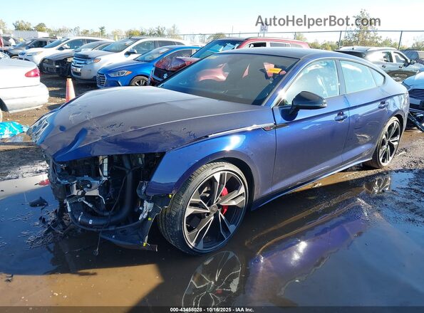 WAUB4DF5XRA092956 2024 AUDI S5 Синий Передняя левая четверть
