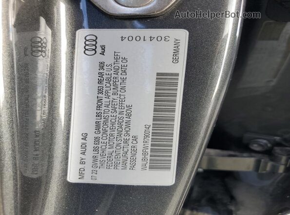 WAUBHBFW1R7900142 2024 AUDI RS Gray Vista del compartimento del motor