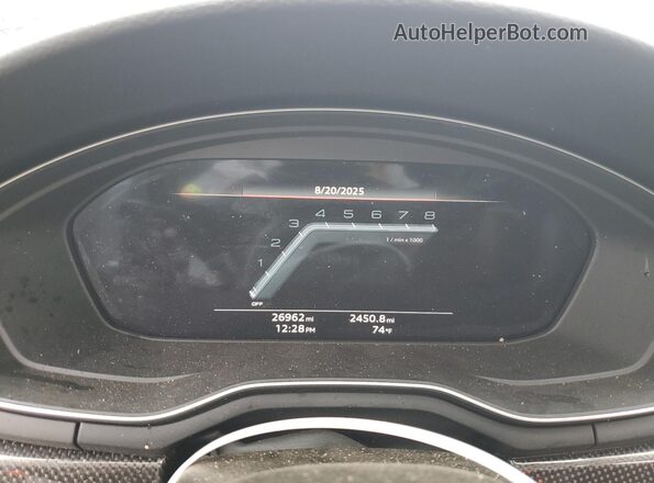 WAUC4AF43MA023271 2021 AUDI S4 Gray Instrument cluster view