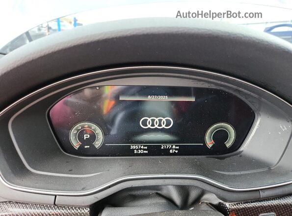 WAUC4AF43NA033266 2022 AUDI S4 Gray Instrument cluster view