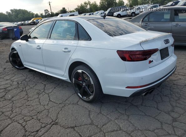 WAUC4AF47JA219757 2018 AUDI S4 Белый Задняя левая четверть