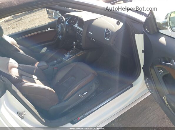 WAUC4AFH7GN012743 2016 AUDI S5 White Widok wnętrza z przodu