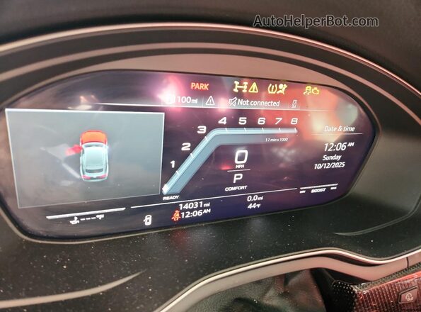 WAUC4CF54RA129028 2024 AUDI S5 Black Instrument cluster view