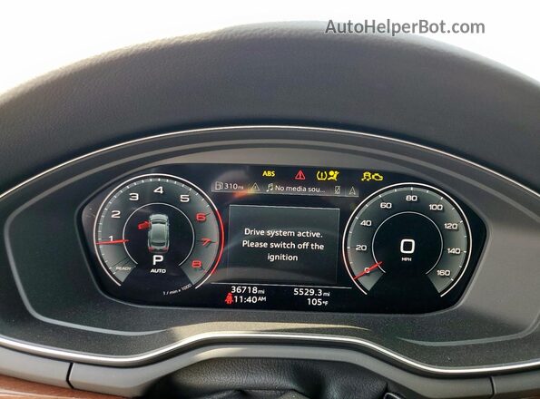 WAUCBCF57PA046986 2023 AUDI OTHER Silver Вид щитка приладів
