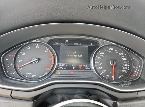 WAUDAAF45MA086790 2021 AUDI OTHER Blue Սարքավորումների վահանակի տեսք